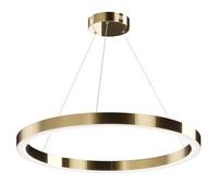 Suspension lampe de table à manger anneau LED lampe de salon laiton H 180cm