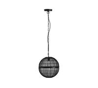 Lampe suspendue lampe de table à manger suspension lampe de salon tresse noire D 30cm
