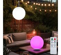 Lampe de table d'extérieur batterie lampe de table de jardin extérieur lampe suspendue solaire rechargeable USB extérieur, changement de couleur de la télécommande, 1x LED RGB 0,5W 55lm, DxH 20x85 cm