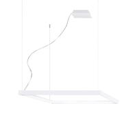 Suspension lampe design suspension LED lampe de salon aluminium blanc L 80 cm