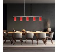 Verre Suspension Salon Chrome Eclairage Lampe 5-flg Set incl. ampoules LED