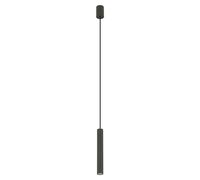 Suspension Lampe Métal Gris B: 4 Cm H: Max. 130 Cm Réglable R35 GU10