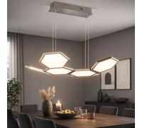 Suspension Lampe Plafonnier Dimmer Lampe De Table Argent 2000lm LED