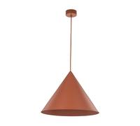 Suspension Lampe Rouge Ø 50 Cm H: Max. 170 Cm Réglable E27 Rétro Métal