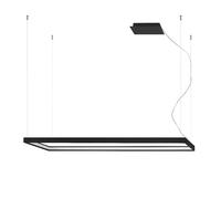 Suspension lampe salle à manger lumière LED cadre aluminium noir couloir lumière