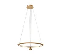 Suspension lampe suspendue aluminium brossé doré réglable haut bas H 120 cm