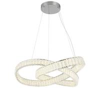 Suspension lampe suspendue lampe de table à manger dimmable télécommande cristaux LED 120cm