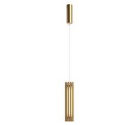 Suspension lampe suspendue lampe de table à manger laiton LED lampe de salon aluminium H 136 cm