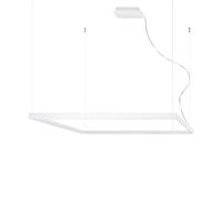 Suspension lampe suspendue lampe design blanc LED aluminium lampe de salon H 150 cm