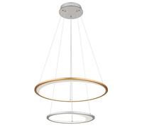 Suspension lampe suspendue LED lampe de salle à manger dimmable télécommande minuterie dorée