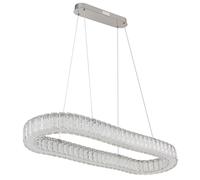 Lampe Suspendue Lustre LED Télécommande Veilleuse K5 Cristaux
