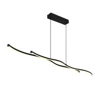 Suspension lampe suspendue plafonnier LED salle à manger lumière métal noir