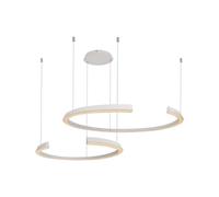 Suspension lampe suspendue plafonnier métal blanc TRIAC dimmable H 118 cm