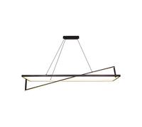 Suspension lampe suspendue plafonnier métal noir TRIAC dimmable H 158 cm
