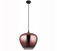 Suspension lampe suspendue salle à manger lumière noir verre mat cuivre salon