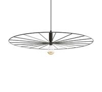 Suspension lampe suspendue salle à manger lumière rétro roue design lumière noir D 60 cm