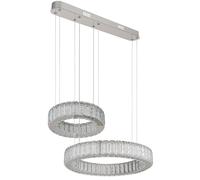 Suspension Lampe Suspension LED Télécommande Anneaux Veilleuse K5 Cristaux