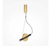 Suspension lampe suspension salon lumière laiton noir hauteur réglable LED