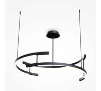 Suspension lampe suspension suspension noir lampe de salon aluminium LED L 78,5 cm