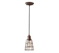 Suspension LANA Bronze Antique Ø13Cm Réglable Industrie Lampe À Pendre Salon