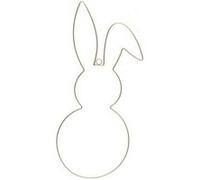 suspension lapin métal 25x0.4x59cm doré - chaks 11927 Jaune G