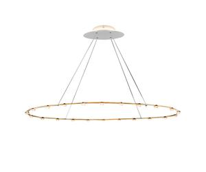 Suspension LED 22 Petites Lentilles WxD 120x60cm/glass lenses