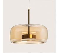 Suspension LED 7W Métal et Verre Aba Ambre