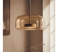 Suspension LED 7W Métal et Verre Aba Ambre