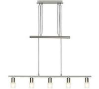 Suspension LED à 5 lumières Lea chrome G