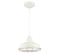 Suspension LED Academy Blanc avec cage chrome Westinghouse