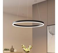 Suspension LED Albiona Arcchio, dimmable, noir, Cuisine, Métal, Moderne