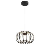 Suspension LED, applique, plafonnier, métal, noir mat, dimmable, H 120 cm