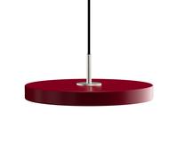 Umage Asteria Micro Suspension LED rouge/cover acier