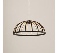 Suspension LED Attea Lucande, dimmable, noir, Salon / Salle à manger, Aluminium, Moderne