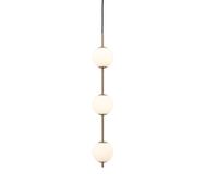 Umage Audrey Suspension LED 3 foyers laiton/verre opale