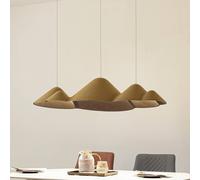 Suspension LED Beutlin Lucande, dimmable, vert, Salon / Salle à manger, Textile / Tissu / Soie, Moderne