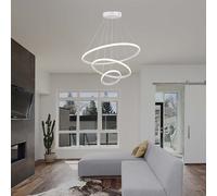 Suspension LED blanche 32W 3000K 3880lm - luminaire moderne pour salle à manger