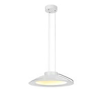 Suspension LED Blanche KOPPLA Ø35Cm Lampe Rétro Dimmable Réglable Salon