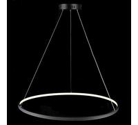 Suspension LED Circulaire Moderne en métal et Acrylique, réglable, idéale pour Un Salon, Une Cuisine ou Une Chambre à Coucher, lumière Blanche et Neutre, 60 cm, 38 W