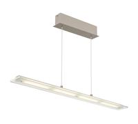 Suspension LED couleur sable, réglable en hauteur, intensité variable, CCT, fonction mémoire, H 150 cm