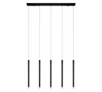 Suspension LED Decor Flute Linear 36 W, noire, blanc chaud 3 000 K, design alum