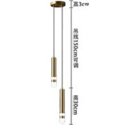 Suspension LED d'intérieur, longueur de câble ajustable, style moderne minimaliste, double tête B, gradation tricolore