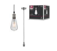 Suspension Led Eldar E27 Max60w Métal Gris/Nickel Brossé 230v Sans Ampoule