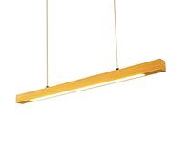 Suspension LED en Bois, Lustre linéaire à Bande, plafonnier, 31,5 Pouces, pour îlot de Cuisine, Table à Manger, Bureau, Chambre à Coucher, 18 W, Lampes suspendues, Chasseur de lumière