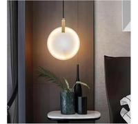 Suspension LED en marbre pour Chambre à Coucher, Chevet, Cuisine, escaliers, Pierre, Moderne, Ronde, décoration, lustres de Plafond, Style rétro