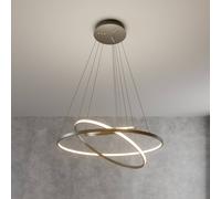 Suspension LED Ezana Lucande, dimmable, gris, Salon / Salle à manger, Métal, Moderne