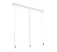 Suspension LED Falling Trace Trio 3x shade H x Ø 45x8cm/canopy white