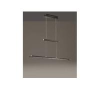 Suspension Led filaire sable noir et verre fumé - - Scalea