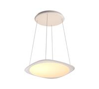 Grau Suspension LED Flying blanc lxHxP 58x1,4x58cm/base H x Ø 4,2x36cm/suspension 60-190cm