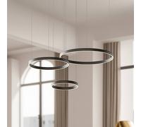 Suspension LED Gravity Milagro Lighting, noir, Salon / Salle à manger, Métal, Moderne